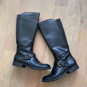 Naturalizer Faux Leather Black Boots